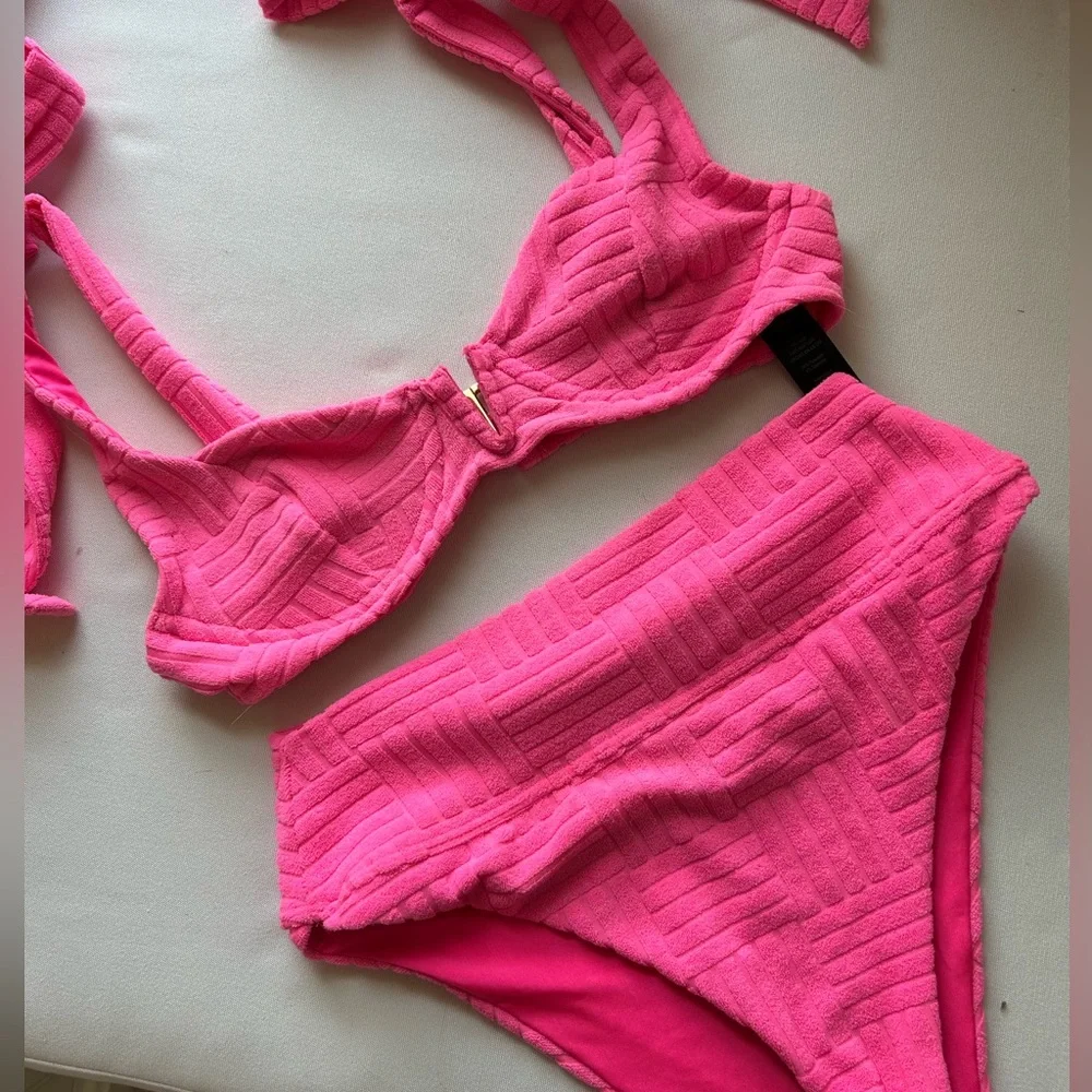 Beach Riot Pink Bikini Set - Picture 2 of 9